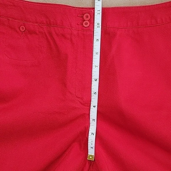Liz Claiborne Liz Sport Red Bermuda Shorts Size 14 EUC - Picture 9 of 13